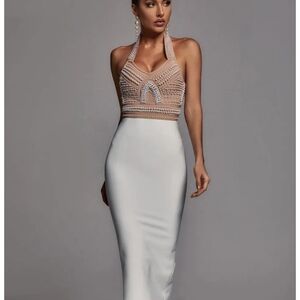 Bella Barnett Pearl detail dress